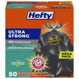 Hefty Trash Bags 30 Gallon Size – Large Drawstring Bags Built for Fast, Efficient Household and Office Cleanup