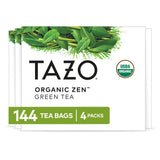 TAZO Organic Zen Green Tea — Thoughtful Wellness Gift for Mom, 144 Bag Organic Green Tea Set