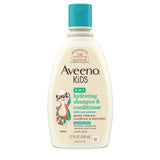Aveeno Kids Gentle Hair Cleanser & Conditioner, Dermatologist-Tested Safe for Kids' Scalps