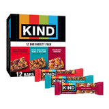 KIND Healthy Snacks Bars Variety Pack – Trail Ready Snack for Hiking and Biking, 12 Individually Wrapped Bars