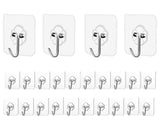 Invisible Transparent Hooks for Clean, Uncluttered Bathroom and Kitchen Walls