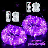 JMEXSUSS 2 Pack Outdoor Rope Lights – IP67 Battery String Lights for Trampoline, Gazebo, and Patio