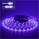Lumiglow UV Black Light Strip – 6.6ft Ambient Accent Light for Bedroom, Behind TV and Living Room Mood