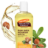 Palmer's Raw Shea Body Oil with Vitamin E – Gentle Sensitive Skin Care Safe for Kids' & Nursery Bathrooms