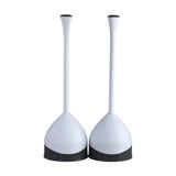 Clorox Toilet Plunger with Hideaway Caddy, 2 Pack – Coordinated Bathroom Accessory for a Cohesive Main Bath Aesthetic