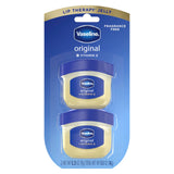Vaseline Lip Therapy Original Mini 2 Pack – Gentle, Fragrance-Free Lip Balm for the Whole Family, 0.5 oz
