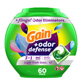 Gain Flings Super Fresh Blast Pacs – Pre-Measured Laundry Detergent for Nursery, Playroom, and Kids' Bedroom Linens, 112 Count