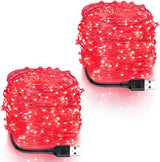 Blingstar USB Fairy Lights – Flameless String Lights Safe for Kids and Pets, Low Heat 5V