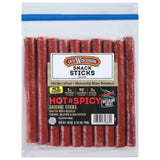 Old Wisconsin Hot & Spicy Sausage Sticks – No Filler Clean Label Snack