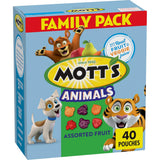 Mott's Halloween Fruit Snacks for Kids – Gluten Free Animal Shaped Goody Bag Stuffer, 40 Pouch Family Pack
