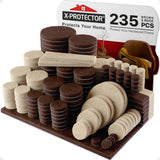 X-PROTECTOR Felt Furniture Pads for Chairs – Prevent Slips, Scratches, and Trip Hazards on Hardwood and Laminate Floors