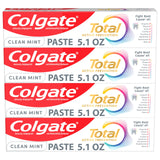 Colgate Total Clean Mint Anticavity Toothpaste – Spa-Like Bathroom Counter Upgrade for 24-Hour Antibacterial Oral Care Ritual