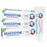 Sensodyne Triple Protection Fluoride Toothpaste – Clinically Proven Sensitive Teeth Care Trusted for Family Bathrooms, 3.4 oz 3-Pack
