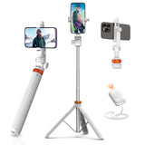 EUCOS Extendable Cell Phone Stand with Bluetooth Remote for Home Office Stand-Ups and Virtual Meetings