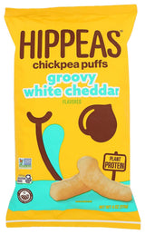 Hippeas Chickpea Puffs – Single-Serve Crunch for Hiking, Travel, and Picnics, Vegan White Cheddar