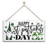 St. Patrick's Day Wooden Sign - Thoughtful Birthday Gift for Her, Hanging Wall and Door Decor with Shamrock Charm