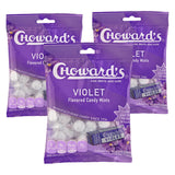 Choward's Violet Mints Candy Bag – Travel Companion for Long Trips, 3 Pack of 49 Individually Wrapped Mints