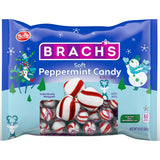 Brach's Holiday Soft Peppermint Candy – Kid-Friendly Individually Wrapped Christmas Candy for School Parties and Stockings, 10oz Bag