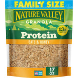 Nature Valley Protein Granola – Backpack Trail Snack, 13g Protein Honey Clusters for Hiking and Camping
