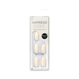 KISS imPRESS No Glue Press On Nails – Coffin Shape Manicure Gift Set for Her, Salon-Style Coffin Nails in Pink Serendipity for Birthdays and Holidays