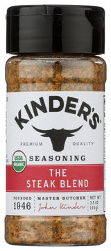 KINDERS Organic The Steak Blend Seasoning, 3.5 OZ – Thoughtful Father's Day Present for the Grill-Master Dad