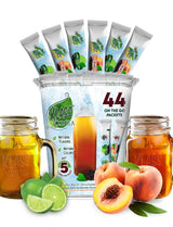 Klass Sugar-Free Iced Tea Packets - 5 Calorie Wellness Drink Mix for Daily Self-Care and Hydration Habits Without the Sugar Crash (44 Pack)