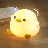 UNEEDE Cute Bean Animal Night Light – Calming Bedside Lamp for Bedtime Routine and Mindful Wind-Down, Soft Silicone Glow