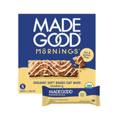 MadeGood Morning Blueberry Bars – Travel-Friendly Snack for Road Trips and Flights, Resealable Box