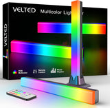 GiftBrand RGB Light Bar – Minimalist Desk Lighting, Single USB Powered LED Bar with Clean Aluminum Finish