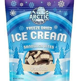 Arctic Farms Freeze Dried Ice Cream Sandwich Bites - Lightweight Backpack Snack for Hiking and Day Trips, 1.1oz Vanilla