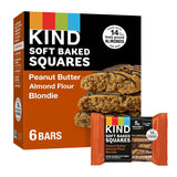 KIND Soft Baked Squares Almond Flour Brownie – Nut-Free Lunchbox Treat for School and Adult Bag Add-Ins, 6 Count