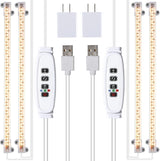 MossyCove LED Grow Light Strips – Background Plant Light for Home Office Focus, Set-and-Forget Timer