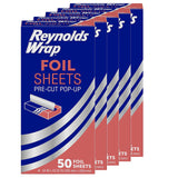 Reynolds Wrap Pop-Up Foil Sheets – Portable Cooking Companion for Tailgates and Backyard Cookouts