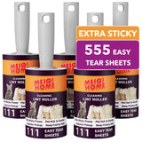 PetAmor Lint Roller System – Office-Ready Pet Hair Remover for Commuters and Hybrid Workers, 5-Handle Set