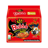 Samyang Buldak Spicy Stir-Fry Noodles – Desk-Friendly 5-Minute Meal Between Meetings, Pack of 5