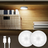 LumiPuck Rechargeable Puck Light 2-Pack – Housewarming Gift for New Homeowners and Apartment Renters