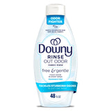 Downy Free & Gentle Rinse Laundry Odor Remover for Intentional Homes, Unscented 2-in-1 Fabric Softener and Odor Remover