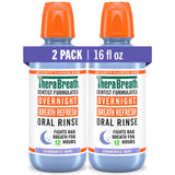 TheraBreath Overnight Mouthwash, Soothing Chamomile Mint Mouthwash for a Calming Wind-Down Self-Care Routine, 12-Hour Fresh Breath, 16 fl oz (Pack of 2)