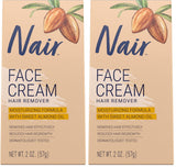 Nair Moisturizing Face Cream – Gentle Facial Hair Removal for a Calming At-Home Spa Moment Before Bed