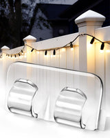 Lumivo Transparent String Light Holders – Sleek No-Screw Mounts for Minimalist Home Décor and Soft Glow Setups