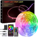 Liyokor 13.2ft Battery Powered LED Strip – Under Cabinet and Shelf Accent, Clean Uncluttered Look