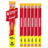 Slim Jim Giant Smoked Meat Sticks – Stocking Stuffer and Care Package Snack Gift for Snack Lovers, 6 Count