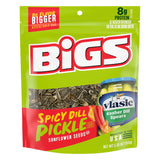 BIGS Vlasic Spicy Dill Pickle Sunflower Seeds – Desk Snack for Home Office Focus Sessions, 5.35 oz Pouch
