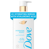 Dove Serum Body Wash Hydration Boost – Thoughtful Birthday Gift for Women Who Love Hyaluronic Acid Skincare, 18.5 Fl Oz