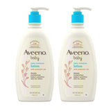 Aveeno Baby Sensitive Skin Lotion 2-Pack – Thoughtful New Baby Gift Set for Parents Stocking Nursery Essentials