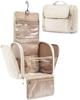 BAGSMART Hanging Toiletry Organizer – Streamlined Morning Routine Bag, Quick-Access Clear Pocket Travel Cosmetic Case