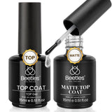Beetles No Wipe Top Coat Gel Polish – Low Odor Self Care Ritual for a Mindful At-Home Manicure Night