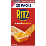 Handi-Snacks RITZ Crackers and Cheese Dip Snack Packs – Lunchbox Snack for Kids School Cafeteria, 20 Single-Serve