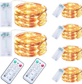 innolife LED Fairy Lights 6 Pack – Thoughtful Birthday Gift for Her with Remote and Timer, Ready to Gift