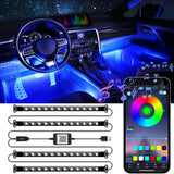 LivTee Premium Car Interior Lights – High-End Ambient LED Kit, 16M Colors with App Control